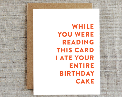 Card, Birthday Card | Entire Cake, Rhubarb Paper Co.  - Common People Shop
