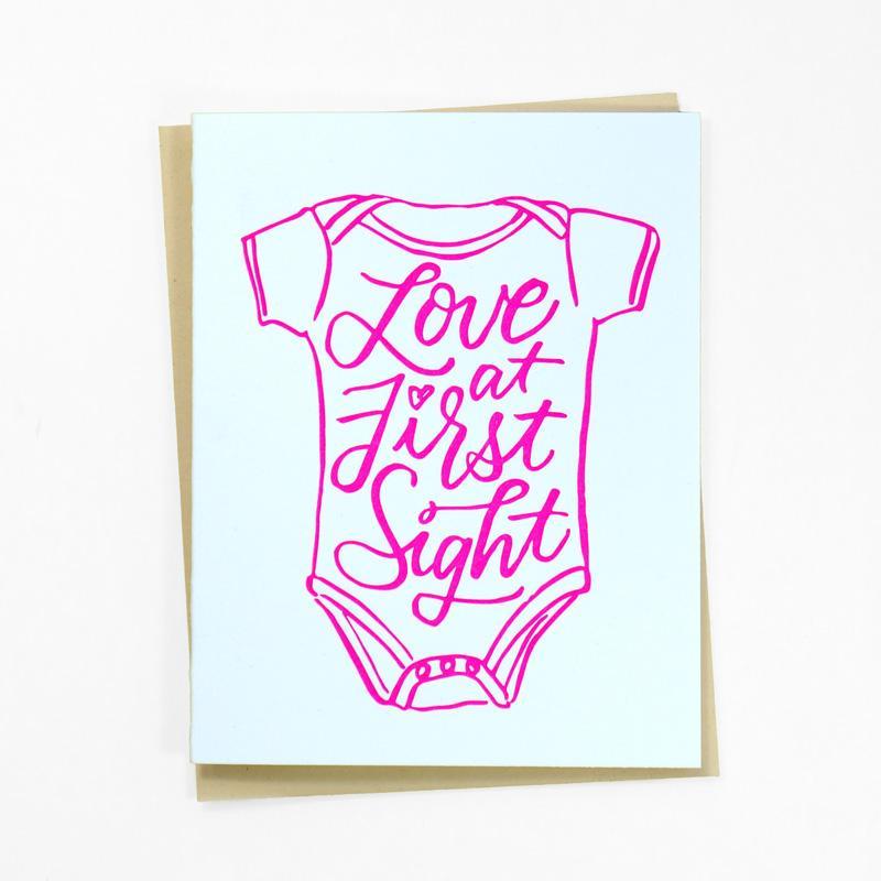 Card, Baby Card | Love at first sight, And, here we are  - Common People Shop