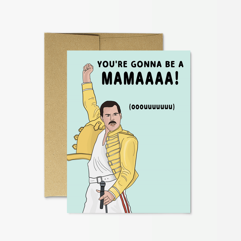 Baby Card | Freddie Mercury "New Mama" Card