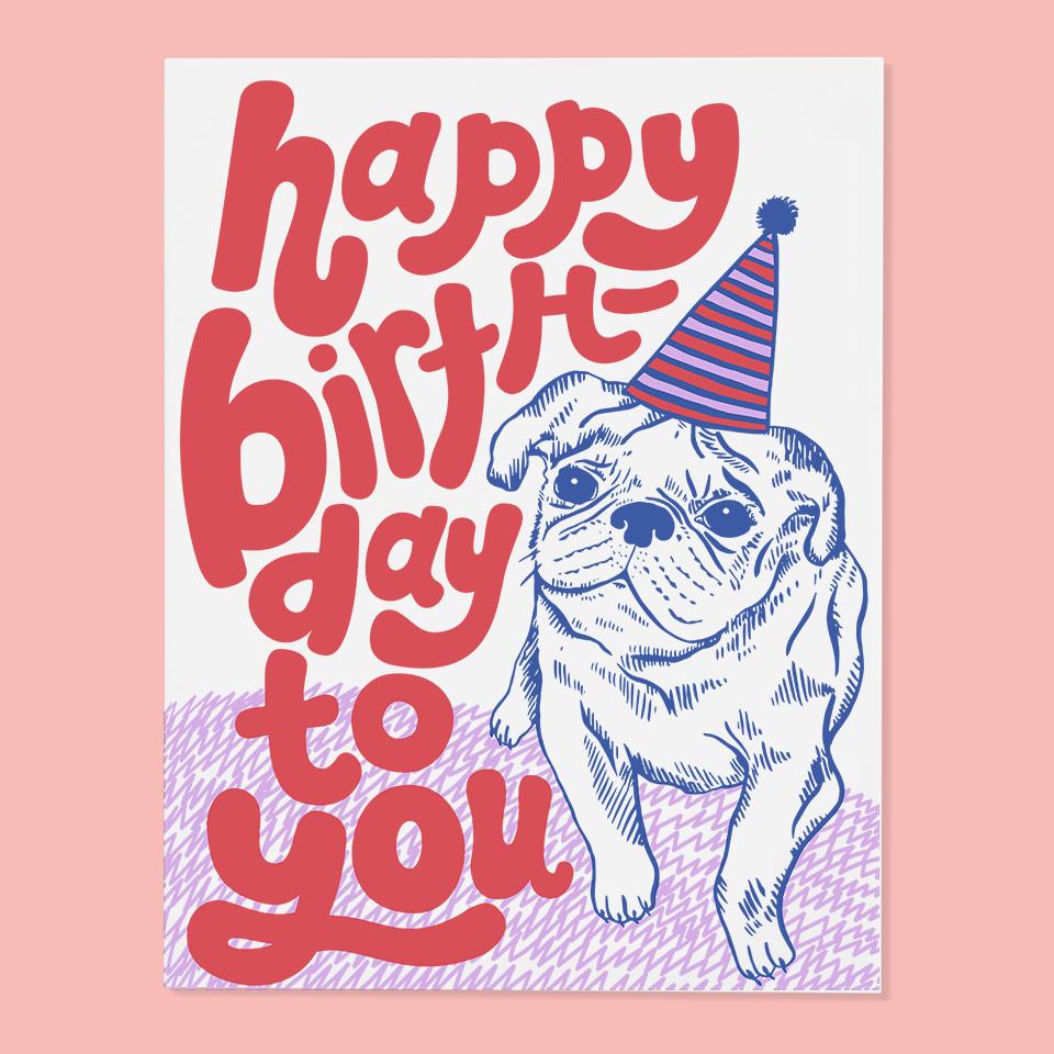 Birthday Card | Pug Birthday