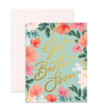Get Well Card | Flower Foil