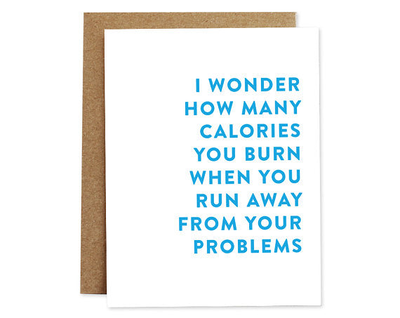 Card, Funny Card | Calories, Rhubarb Paper Co.  - Common People Shop