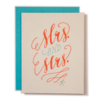 Wedding Card | Mrs and Mrs